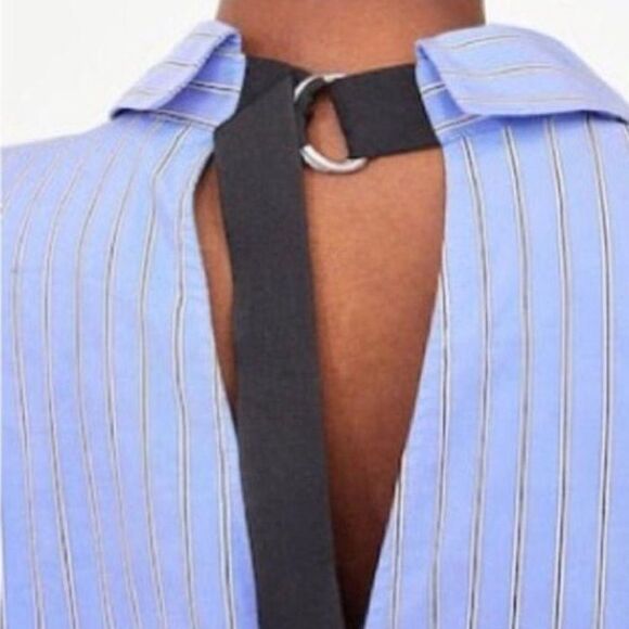 Zara Pin Strip Dress with Belted Back Detail Size XS. - Picture 4 of 10